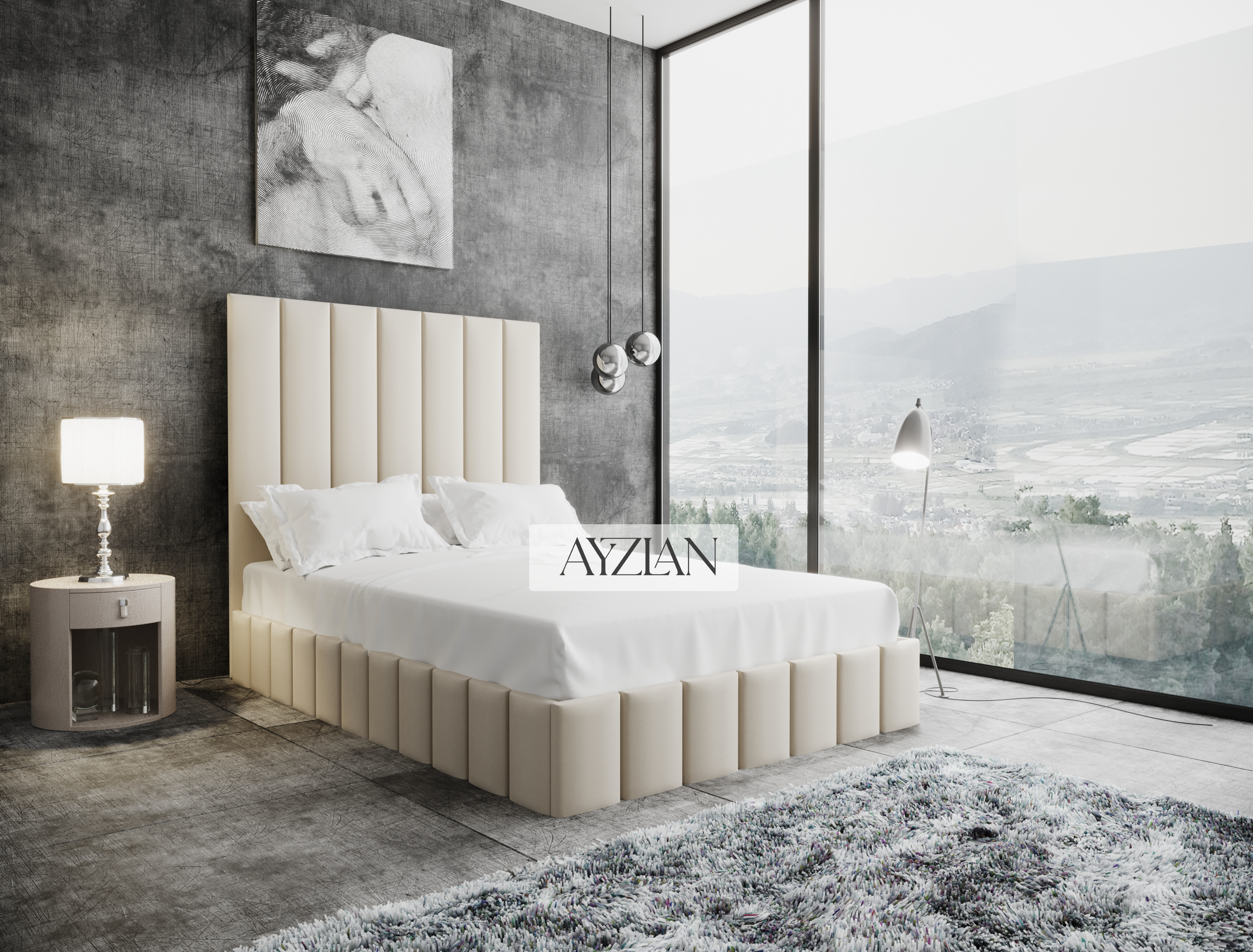 Oxford Linear Stripe Line Bed