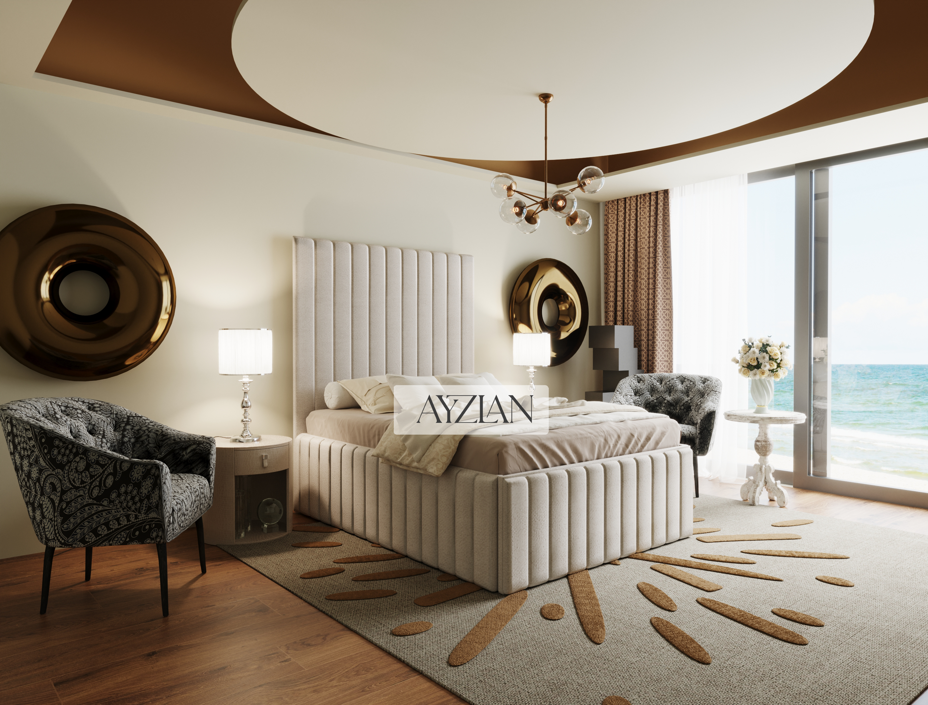 Newport Grand Deluxe Stripe Line Bed