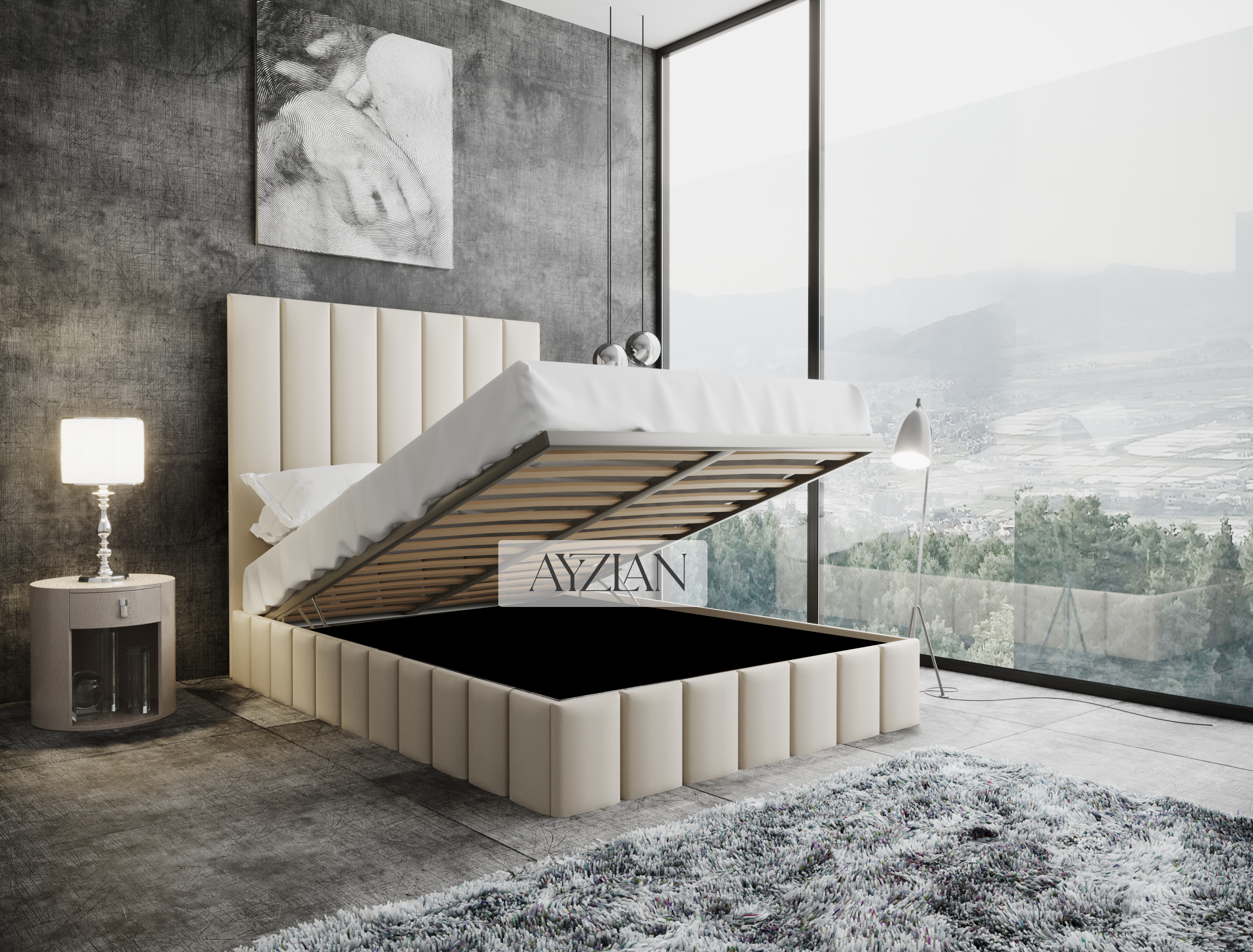 Oxford Linear Stripe Line Bed