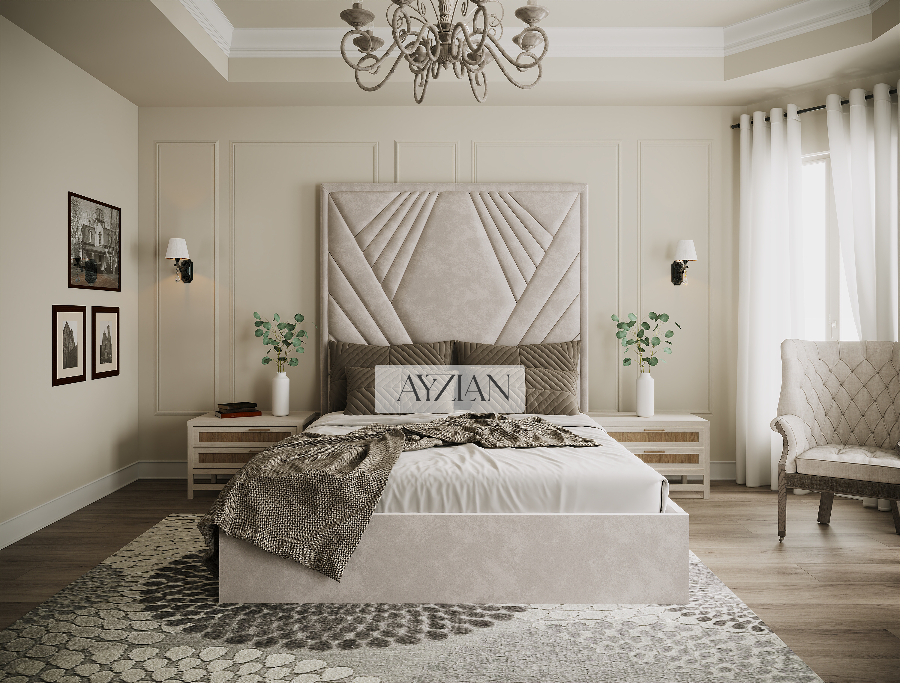 Gemma Art Deco Bed