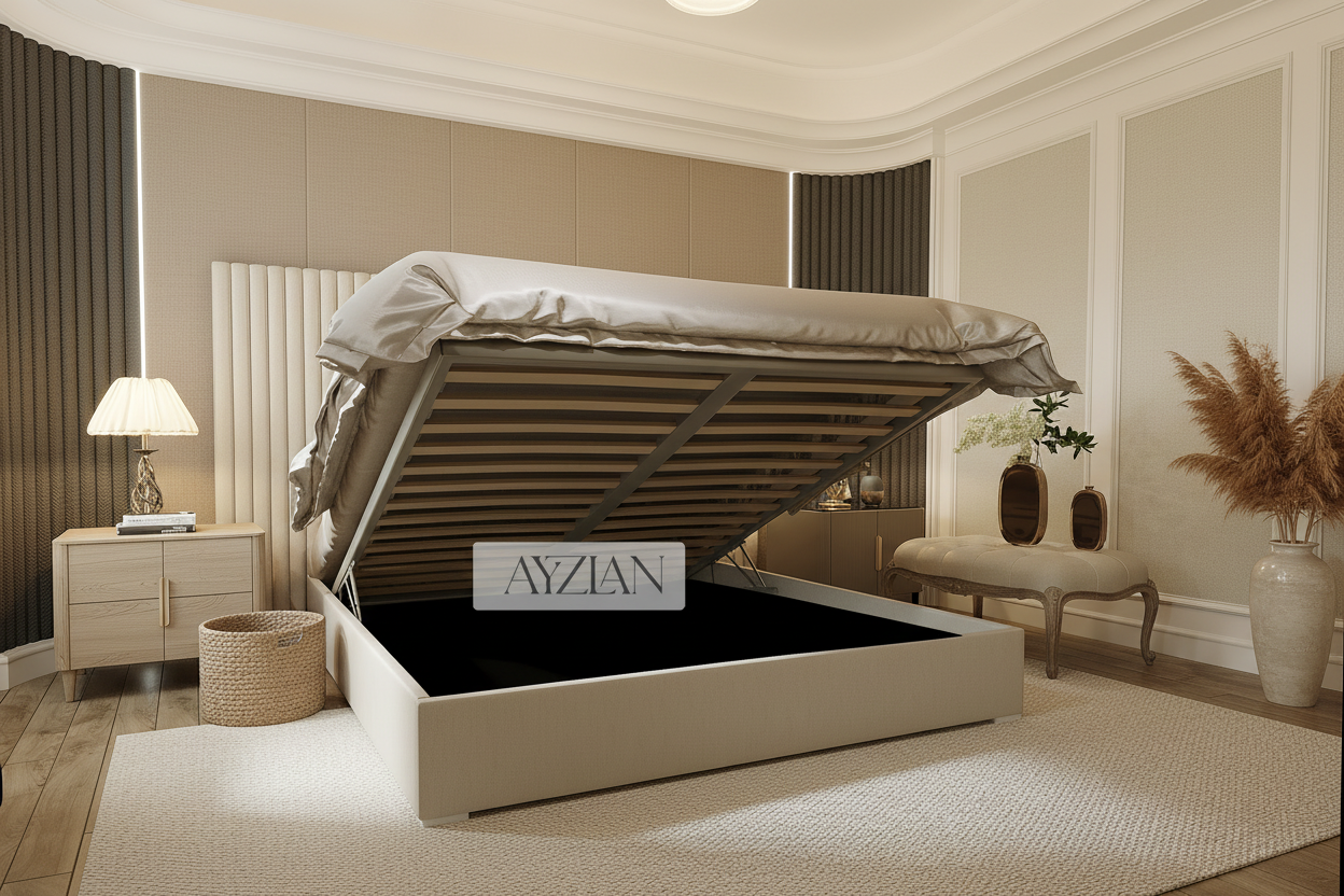 Ember Lines Panel Wide Headboard Bed