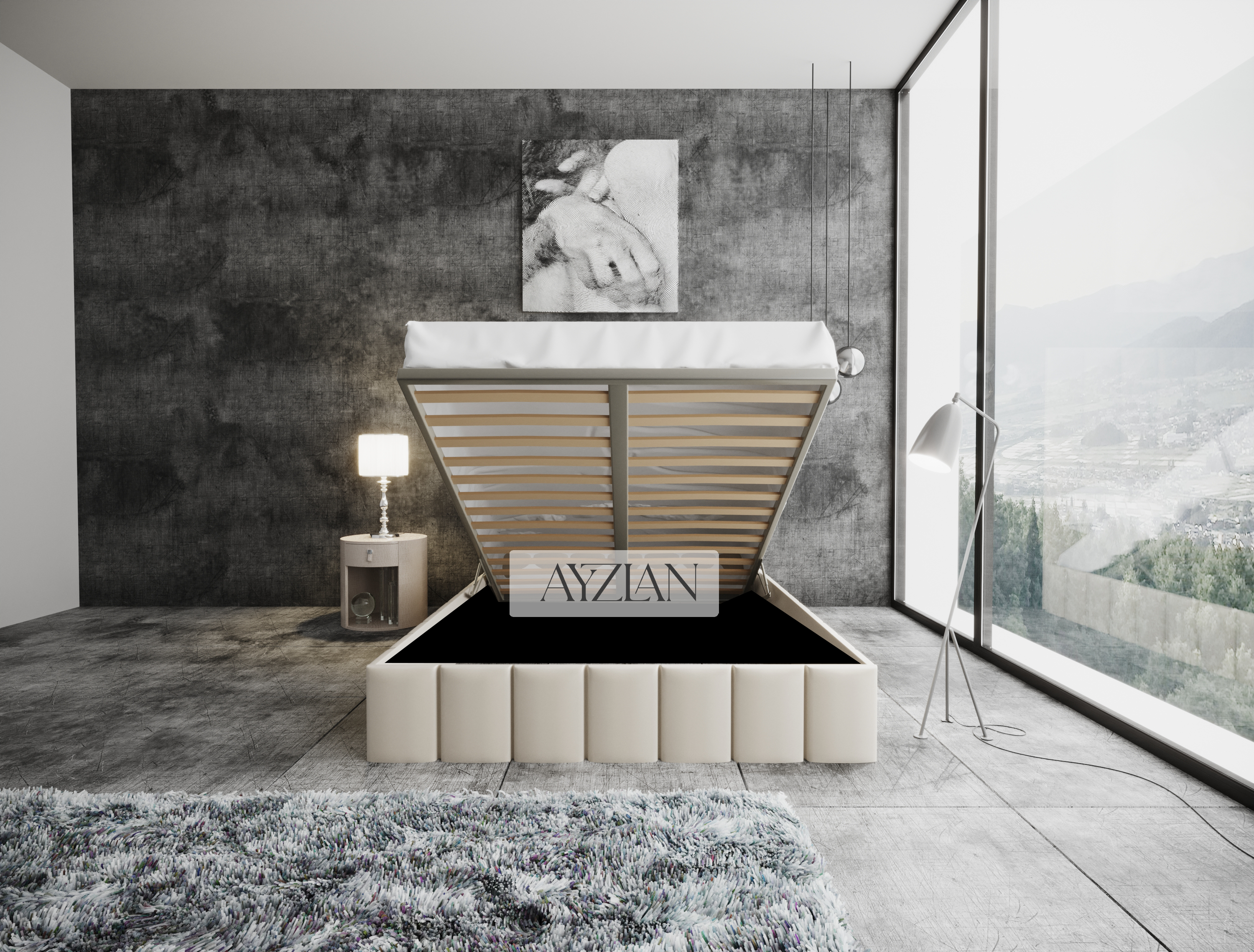 Oxford Linear Stripe Line Bed