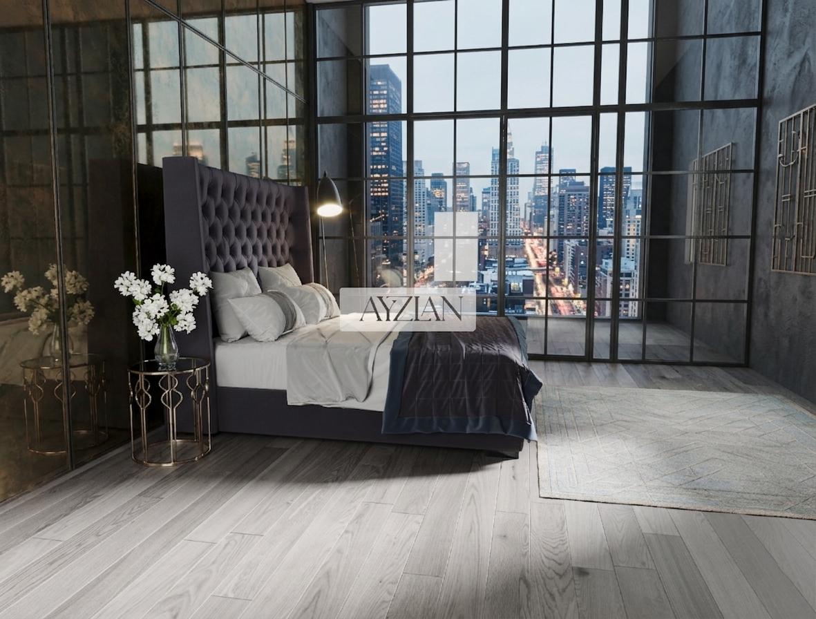 Beverly Curve Wingback Winged Bed