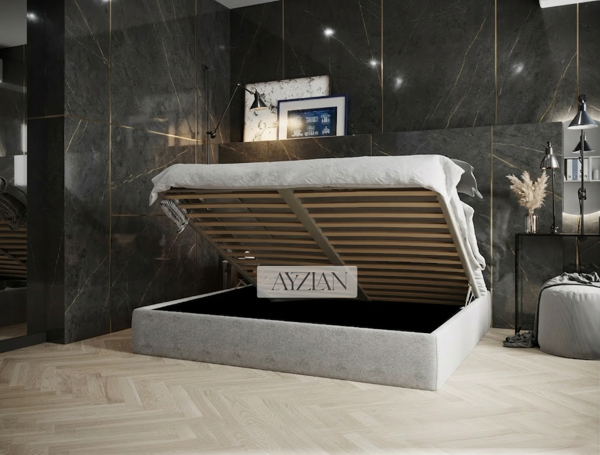 Lily Chesterfield Cross Panel Bed