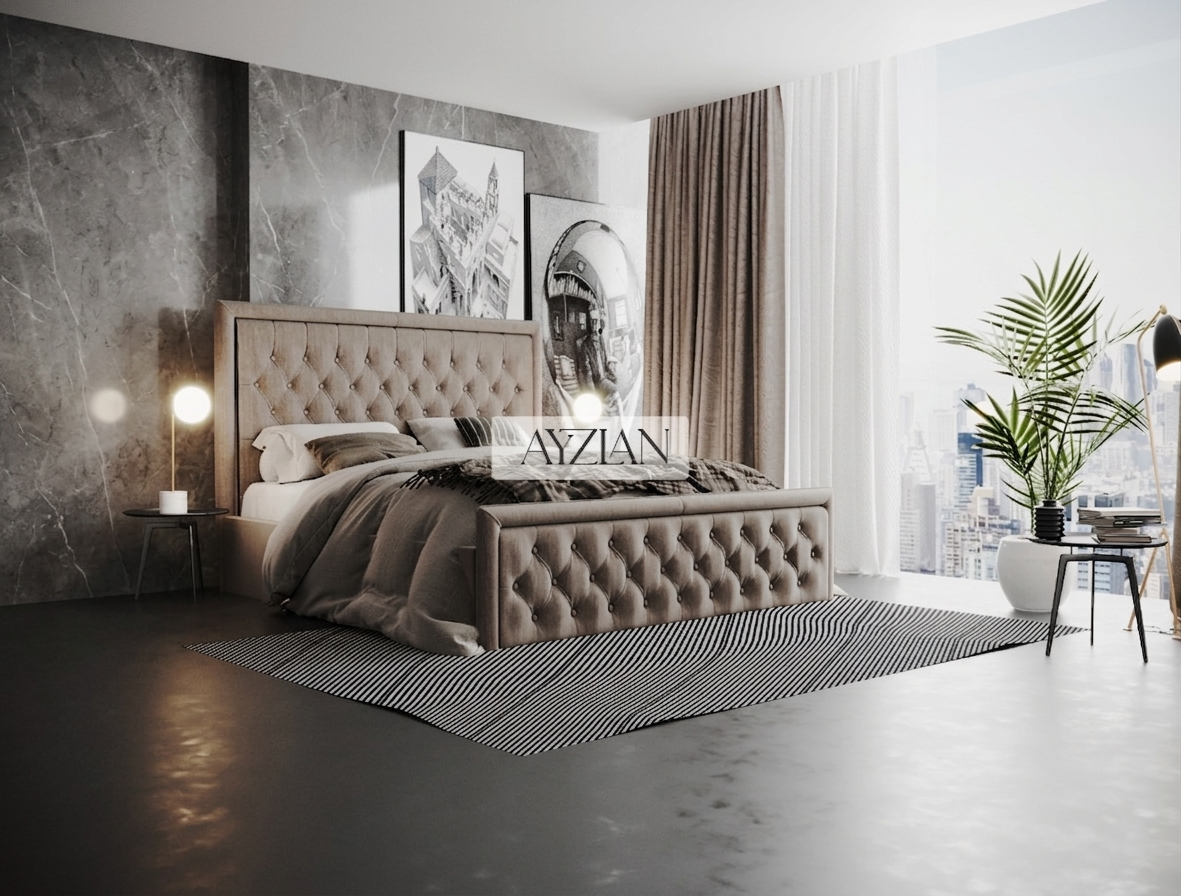 Bumber Square Chesterfield Bed