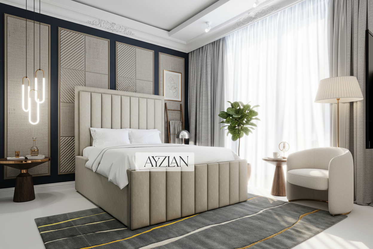 Joanna Panel Stripe Bed