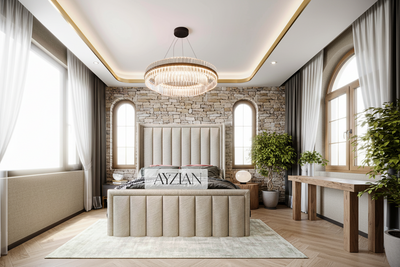 Blake Bumber Stripe Panel Line Winged Bed