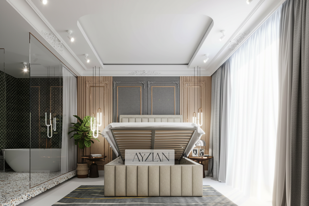 Joanna Panel Stripe Bed