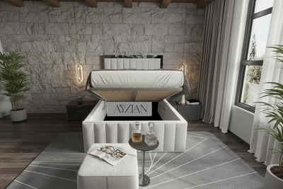 Luca Mirror Stripe Line Bed