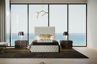 Oscar Designer Sleigh Scroll Storage Drawer Divan Bed