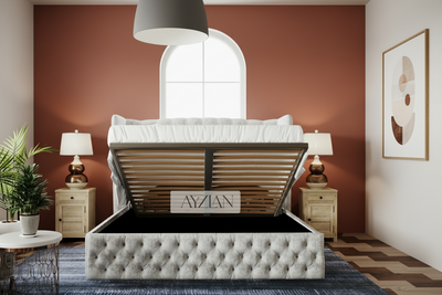 Mona Winged Chesterfield Designer Bed