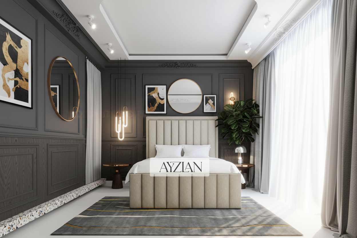 Joanna Panel Stripe Bed