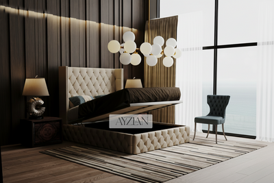 Hail Curve Winged Designer Bed