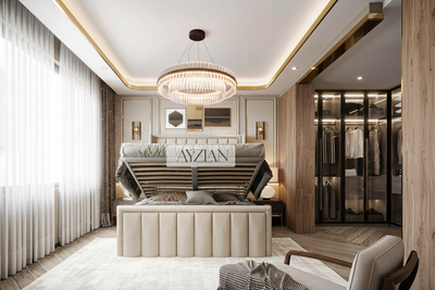 Blake Bumber Stripe Panel Line Winged Bed