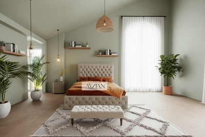 Zoe Sleigh Scroll Chesterfield Designer Bed