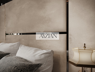 Ava Elegance Glossy Trim Wider Headboard Bed