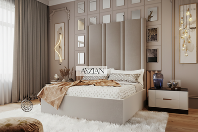 Scarlett Hybrid Mirror Wide Extended Headboard Bed