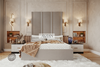 Scarlett Hybrid Mirror Wide Extended Headboard Bed