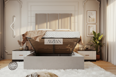 Scarlett Hybrid Mirror Wide Extended Headboard Bed