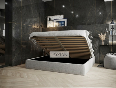 Lily Chesterfield Cross Panel Bed