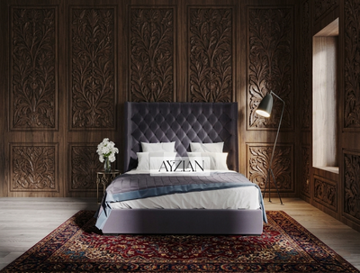 Beverly Curve Wingback Winged Bed