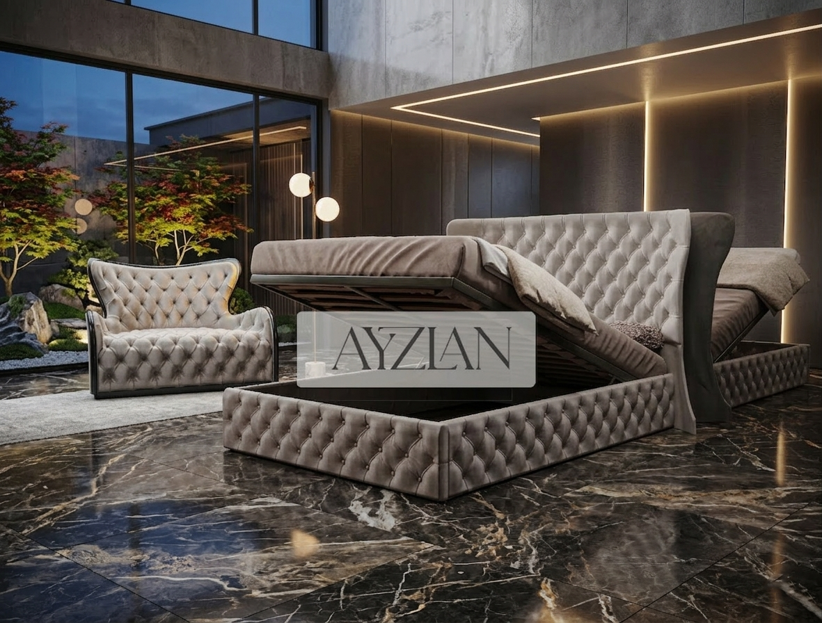 Arianna Chesterfield Winged Designer Bed