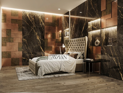 Monaco Tall Headboard Winged Bed