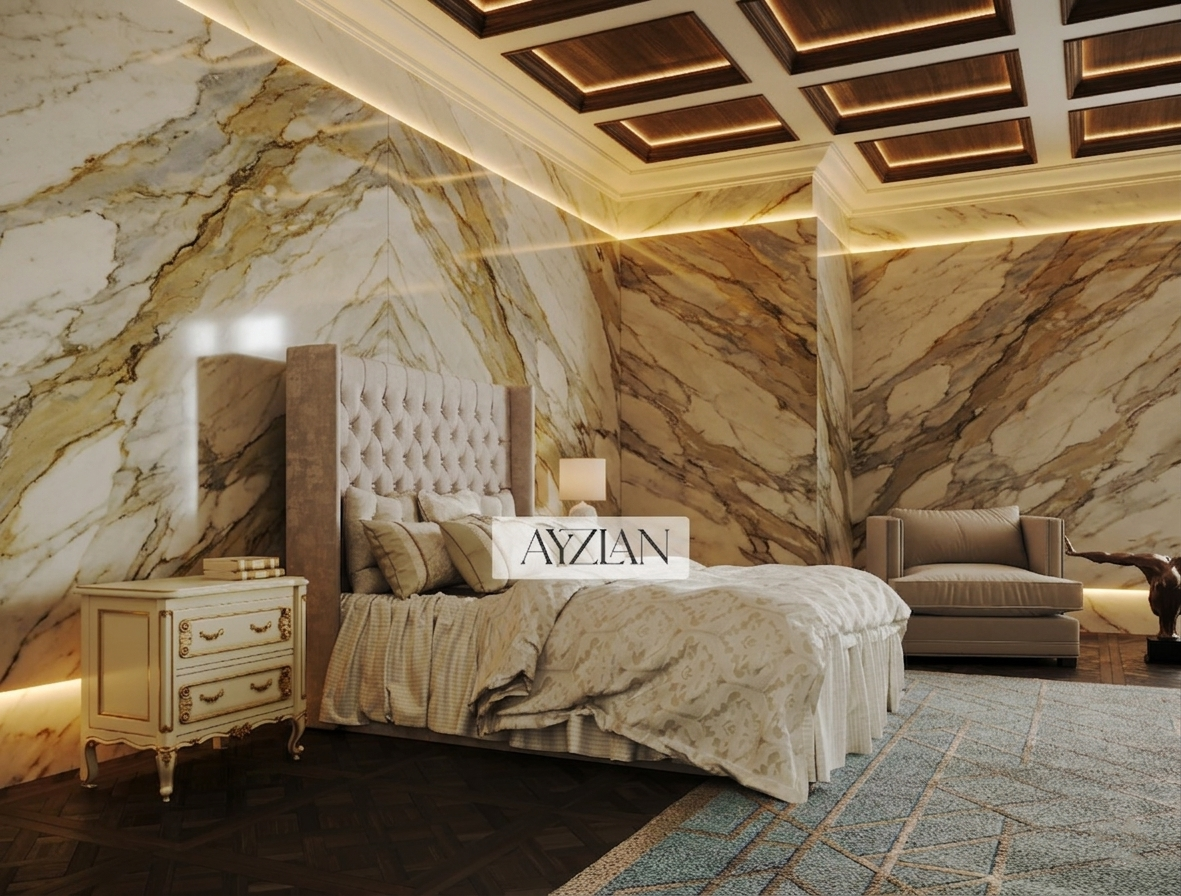 Elba Chesterfield Upholstered Wingback Bed