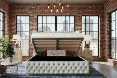Mona Winged Chesterfield Designer Bed