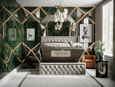 Kelsey Bumber Square Wingback Bed