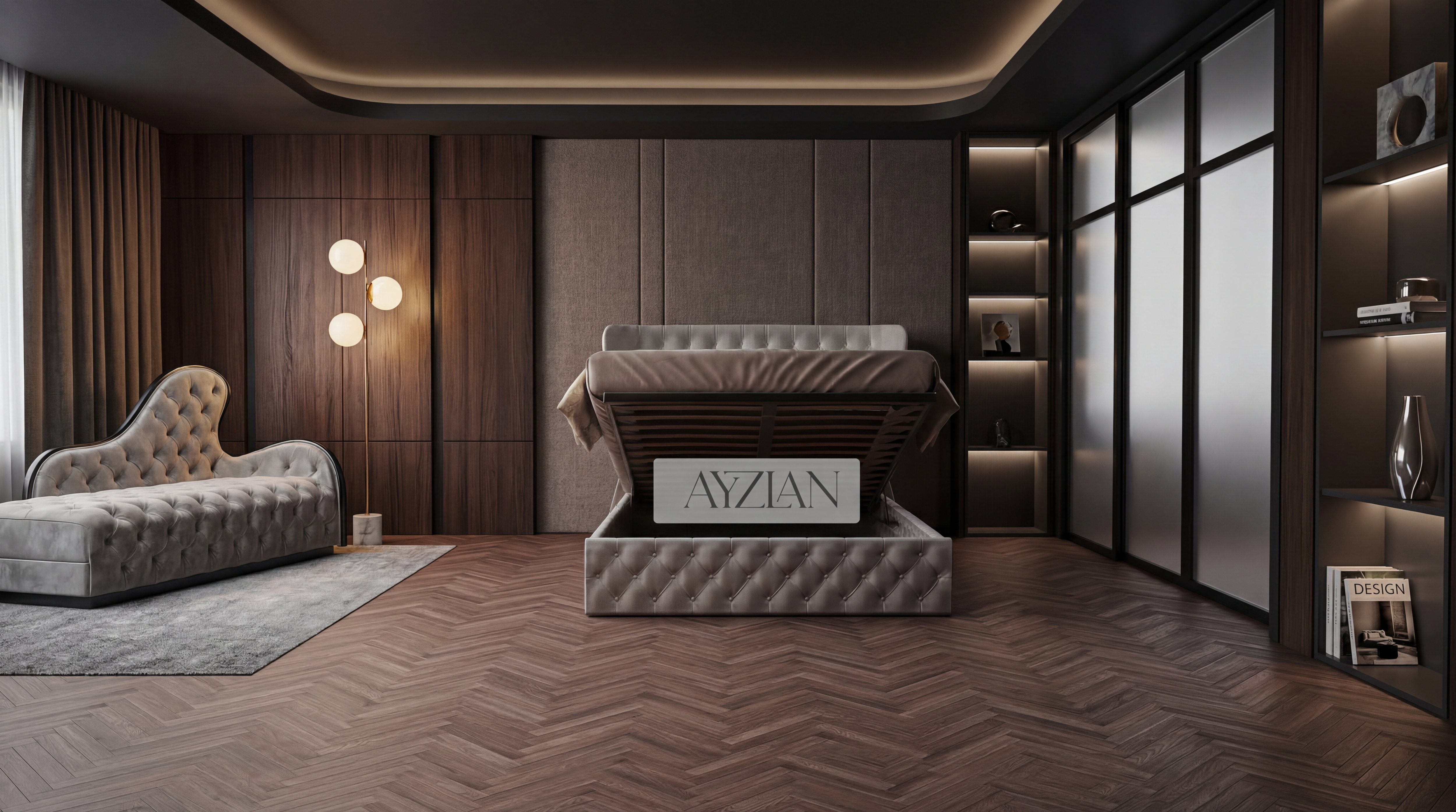 Arianna Chesterfield Winged Designer Bed